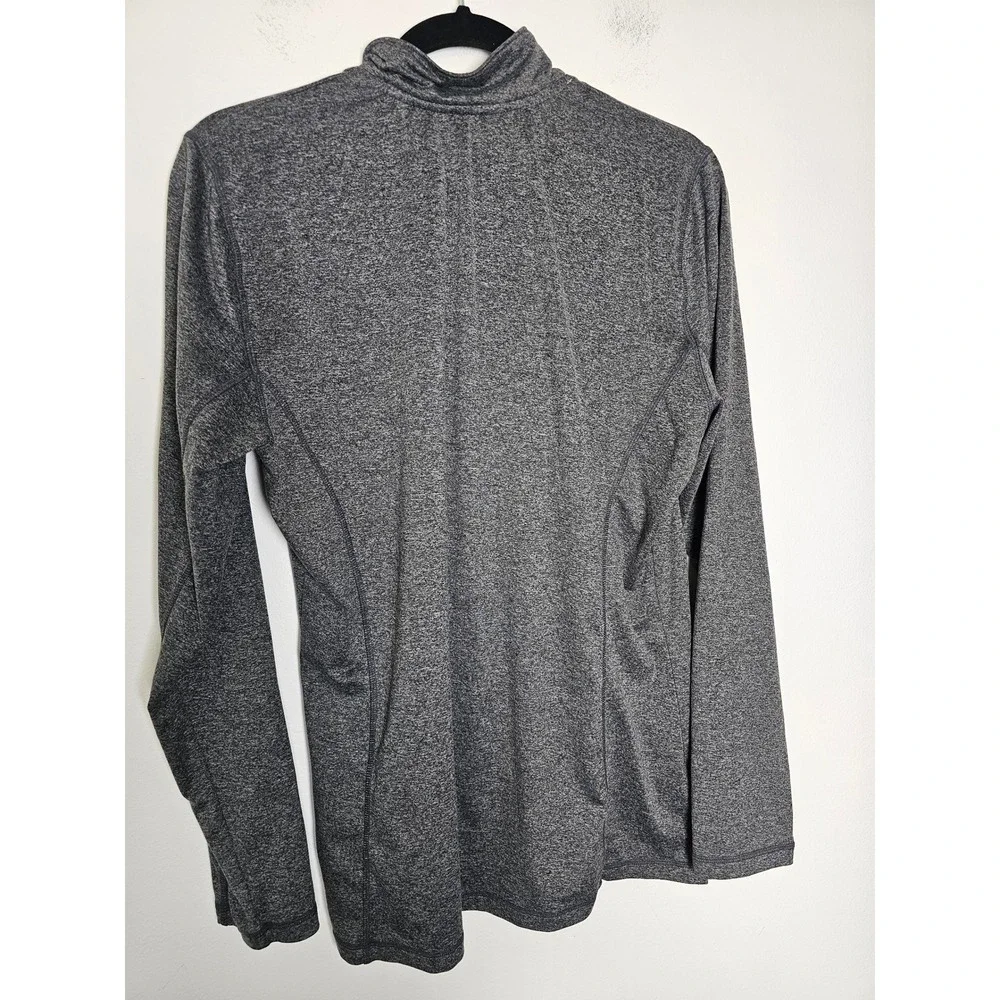 Equestrian Good Rider Quarter Zip Top Kids XL Gray Heather Long Sleeve 18016